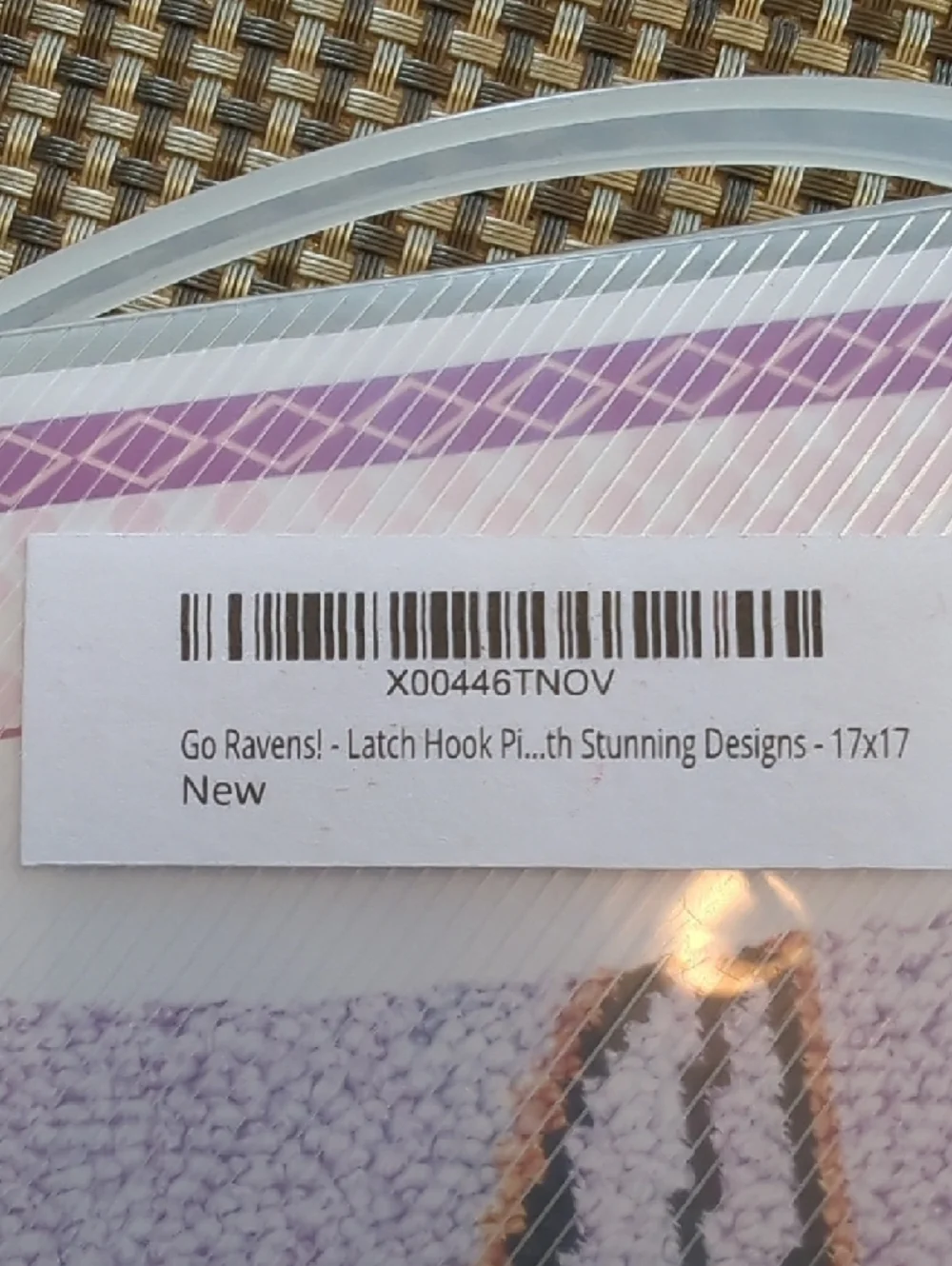 Latch Hook Crafts Baltimore Ravens  Throw Pillow Cover